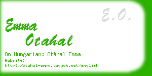 emma otahal business card