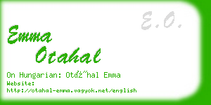 emma otahal business card